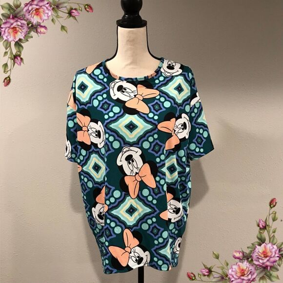 LuLaRoe Disney Minnie Mouse Irma top - Picture 1 of 7